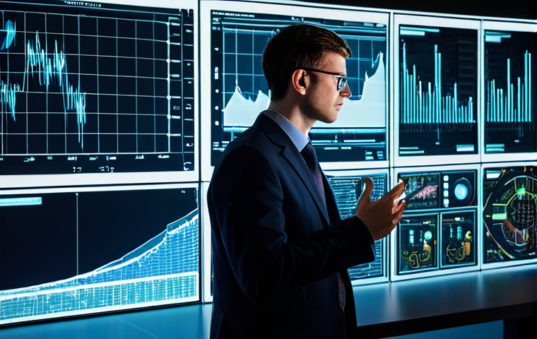 A focused professional electrical engineer, fully clothed in a modest business suit, intently interacting with a large, transparent holographic display. The display shows intricate electronic circuit board schematics, a 3D rendering of a multi-layered PCB with vibrant thermal maps and precise signal integrity graphs, clearly demonstrating AI-generated design optimizations. The environment is a modern, high-tech engineering design lab with a sleek workstation and ambient, professional lighting. Perfect anatomy, correct proportions, natural pose, well-formed hands, proper finger count, natural body proportions, professional photography, high quality, safe for work, appropriate content, professional.