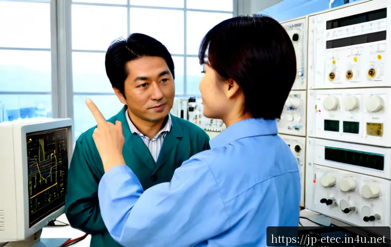 전자기술사와 관련된 기술 리더십 개발 - Photorealistic Japanese electrical engineering leader mentoring a small team of adult engineers in a...